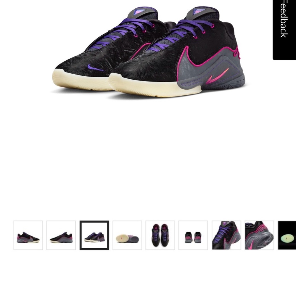 Nike Lebron king xxiii Black and Purple mens size 11.5